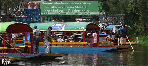 jardins flottants Xochimilco