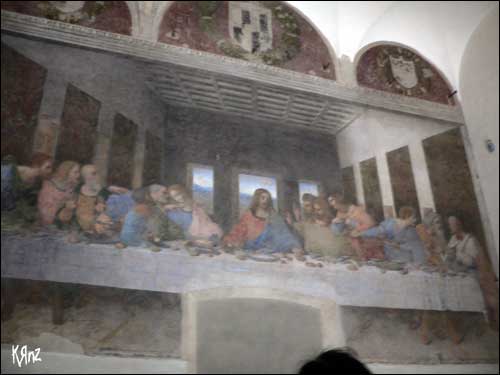 il cenacolo leonardo da vinci milan milano eglise fresque tableau Santa Maria delle Grazie