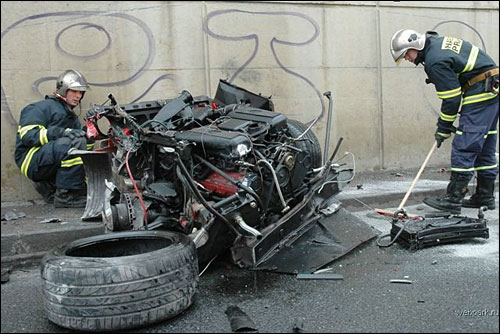 accident Ferrari F355 crash