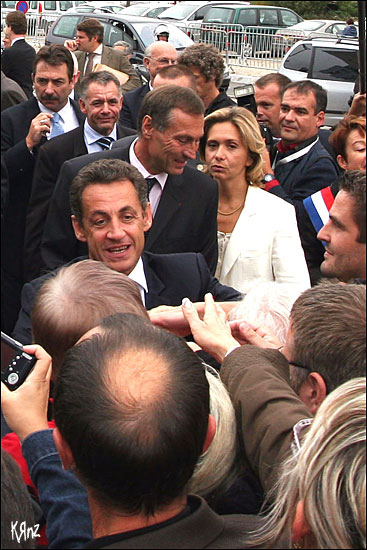 Nicolas Sarkozy visite Mulhouse Faculte Fonderie inauguration President Republique