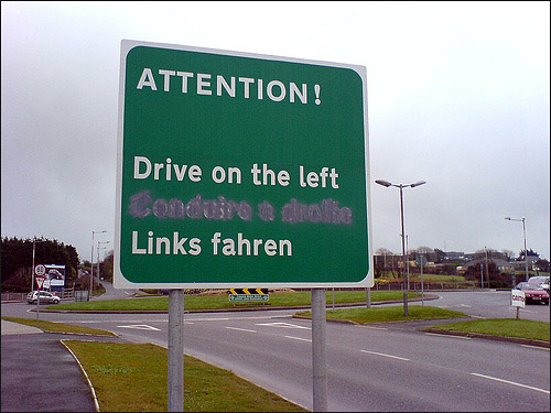 panneau insolite irlande photo image drole humour