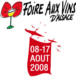 logo affiche foire aux vins de colmar 2008 concerts