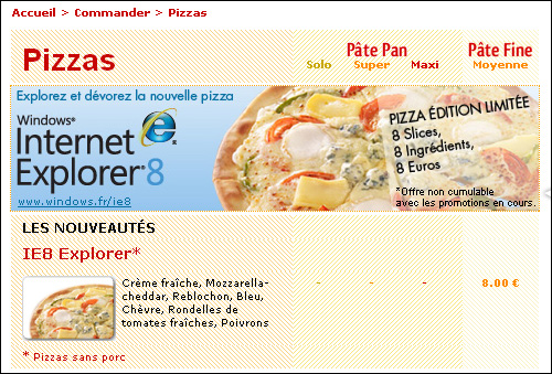 speed rabbit pizza internet explorer 8 ie8