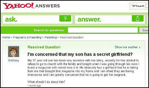 yahoo question reponse insolite answers dumb