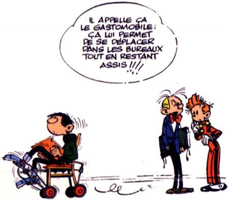 gaston lagaffe gastomobile faineant