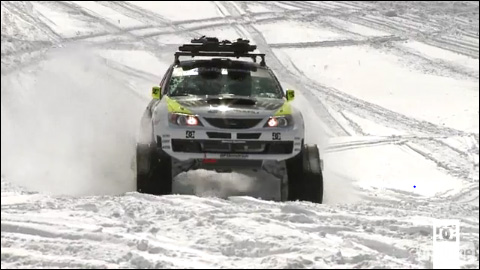 photo ken block subaru impreza snowscoot