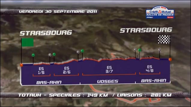 video hd Rallye de France 2011 WRC tracer itineraire route parcours jour 1 video hd Rallye de France 2011 WRC tracer itineraire route parcours jour 1