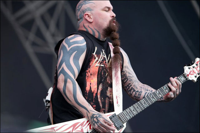 photo hd live Slayer Kerry King guitare concert Sonisphere Festival 2011 France