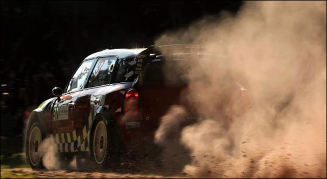photo Rallye de France 2011 WRC route montagne Alsace Mini Countryman JCW WRC