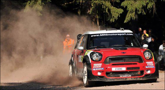 photo Rallye de France 2011 WRC route montagne Alsace Mini Countryman JCW WRC