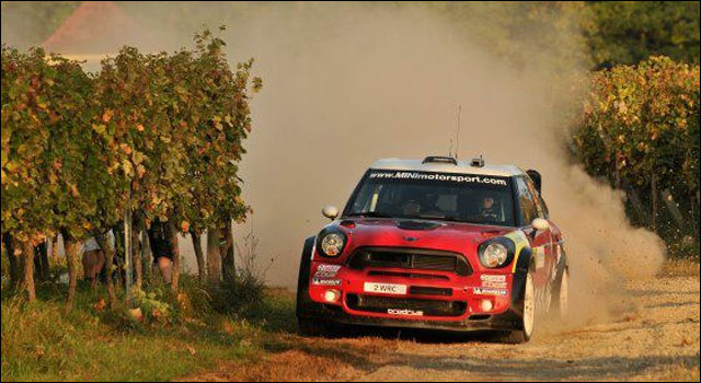 photo Rallye de France 2011 WRC route montagne Alsace Mini Countryman JCW WRC
