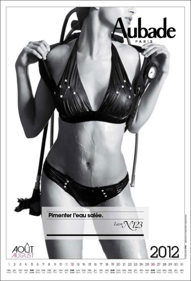 photo hd calendrier Aubade 2012 couverture lingerie fine soutien gorge sexy photo hd calendrier Aubade 2012 couverture lingerie fine soutien gorge sexy