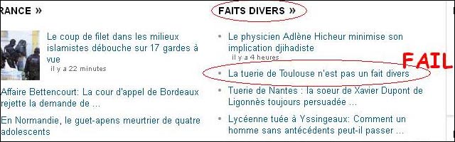 actualite Yahoo failed mauvais classement filtre news buzz