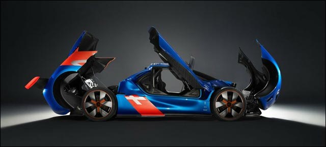 video photo Renault Sport Alpine A110-50 exclu Salon Auto Paris 2012 prototype concept car Renault Alpine A110-50 2012 coupe GT circuit course