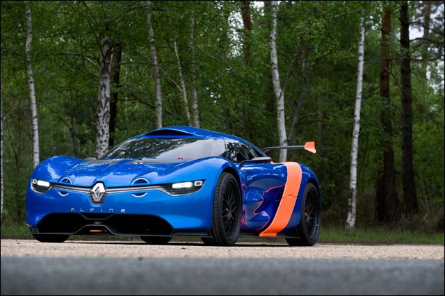 prototype concept car Renault Alpine A110-50 2012 coupe GT circuit course prototype concept car Renault Alpine A110-50 2012 coupe GT circuit course