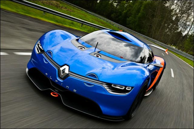 photo remplacante Renault Alpine A110 2012 2013 presentation prototype concept car Renault Alpine A110-50 2012 coupe GT circuit course