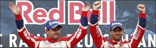 photo video hd victoire Sebastien Loeb et Daniel Elena au Rallye Allemagne 2012