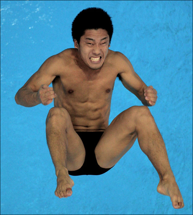 photo insolite nageur plongeon natation Jeux Olympiques 2012 Londres Chine photo insolite nageur plongeon natation Jeux Olympiques 2012 Londres Chine