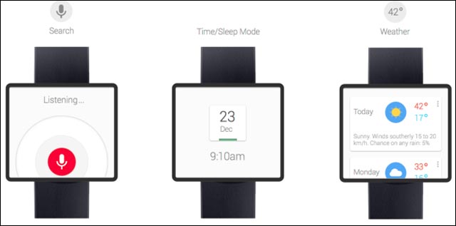 Google Time Watch montre smartwatch