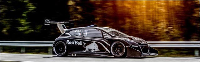 Peugeot 208 T16 Pikes Peak essai circuit video hd