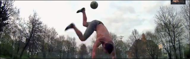 video hd breakdance freestyle football