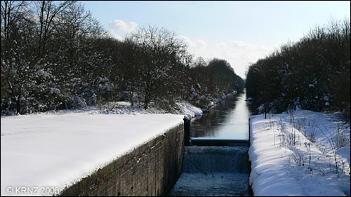 neige Alsace Haut Rhin Foret Hardt Sausheim Baldersheim