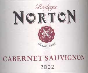 norton vin cabernet sauvignon bouteille alcool