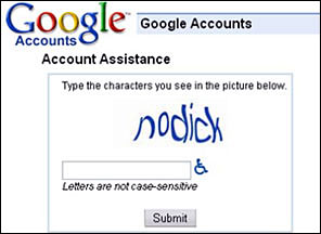 captcha captchas google dick