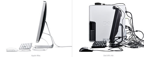 comparaison apple imac dell xps 420 design mac