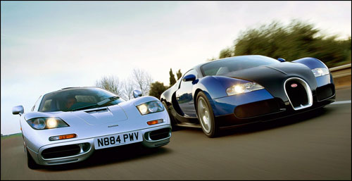 McLaren F1 vs Bugatti Veyron photos