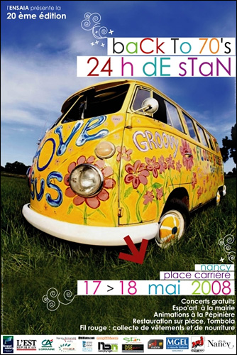 24h de stan 24 heures stan nancy char ecole universite fac affiche