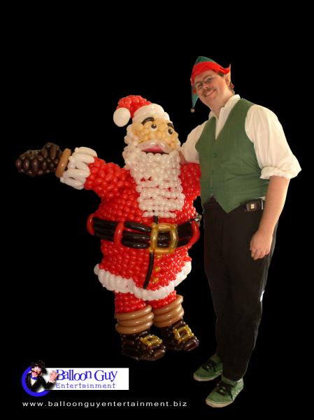 homme ballon pere noel balloon guy santa claus photo