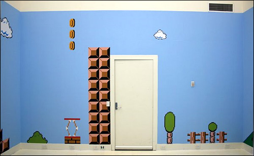 photo tapisserie nintendo super mario bros