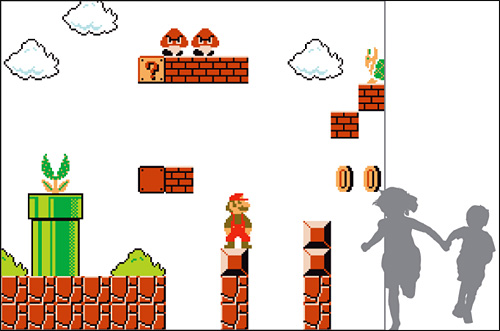 photo tapisserie nintendo super mario bros