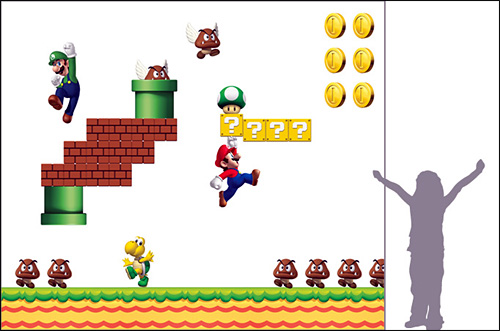 photo tapisserie nintendo super mario bros