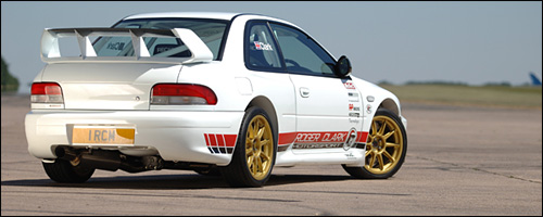 photo subaru impreza roger clark motorsport circuit