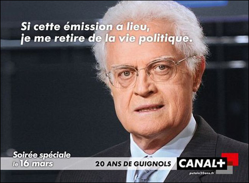 affiche pub guignols info 20 ans lionel jospin