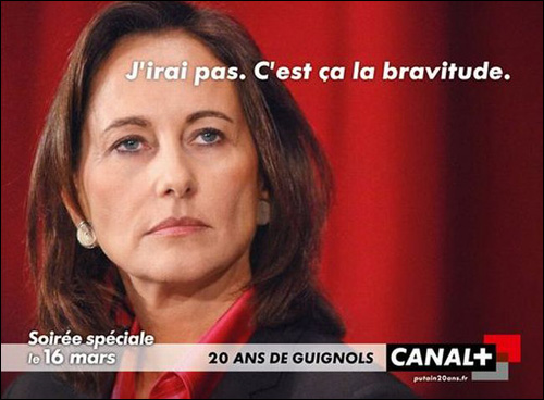 affiche pub guignols info 20 ans segolene royal