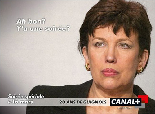 affiche pub guignols info 20 ans roselyne bachelot