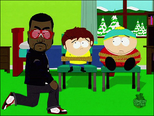 kanye west south park gay fish