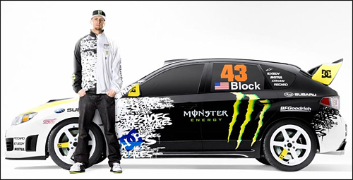 photo subaru impreza sti crawford ken block drift gymkana