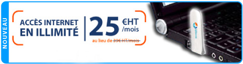 bouygues telecom forfait illimite cle clef 3G portable pas cher