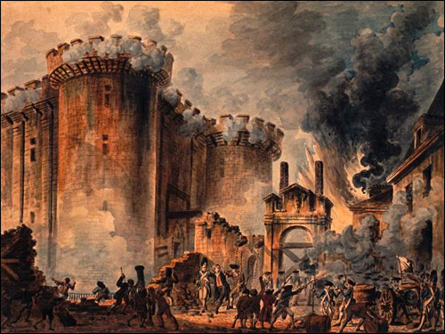 photo peinture prise bastille revolution francaise