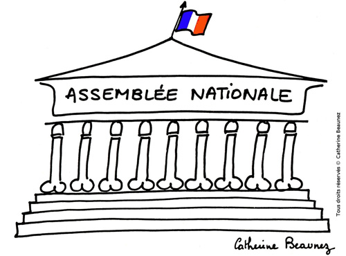 dessin humoristique assemblee nationale penis sexe bite