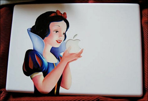 cover macbook blanche neige