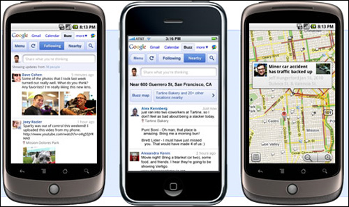 photo google buzz mobile gmail