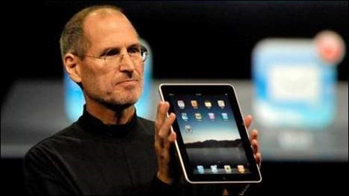 steve jobs apple ipad photo