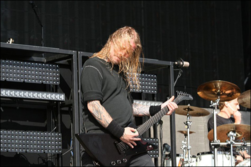 photo concert live in flames rock am ring 2008 rock im park jesper stromblad guitare bild