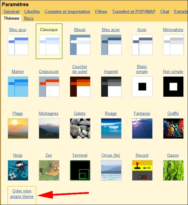 tutoriel procedure guide tout gmail facile photo theme personnaliser