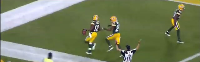 Foot US touchdown Randall Cobb depuis zone kickoff 108yard video hd resume Foot US touchdown Randall Cobb depuis zone kickoff 108yard video hd resume
